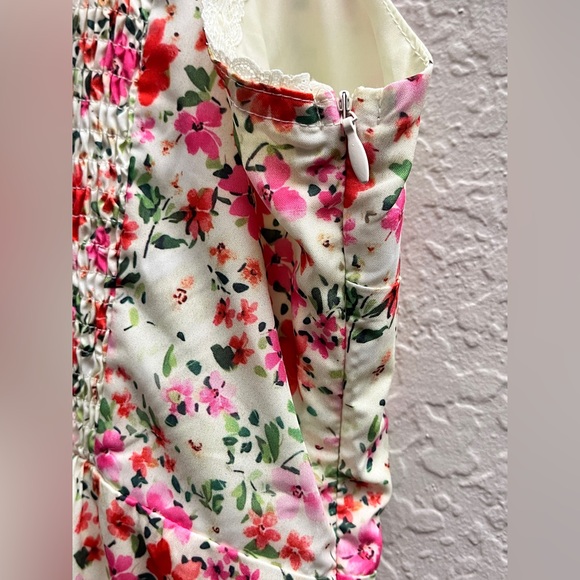 Commense Floral Print Trim Cami Midi Dress XL - Picture 7 of 16